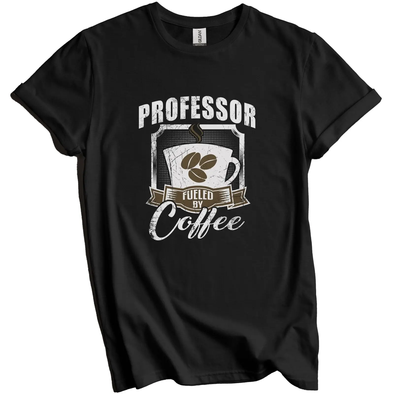 Professor Fueled By Coffee Funny T-Shirt Gift for Professor