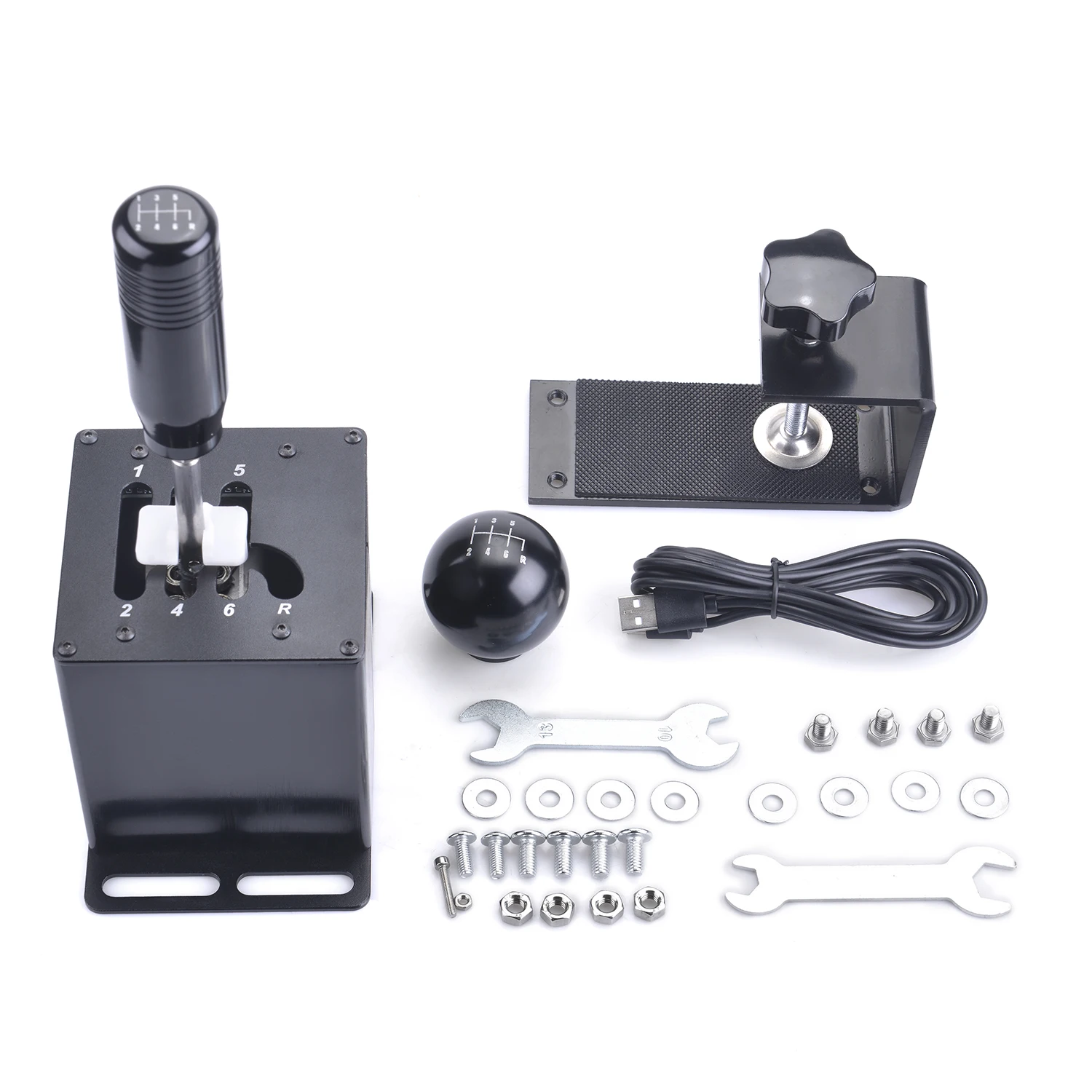 

USB H Gears Shifter Suit For Logitech G27 G29 G25 G920 For Thrustmaster T300RS/GT Shift Knob For PC system