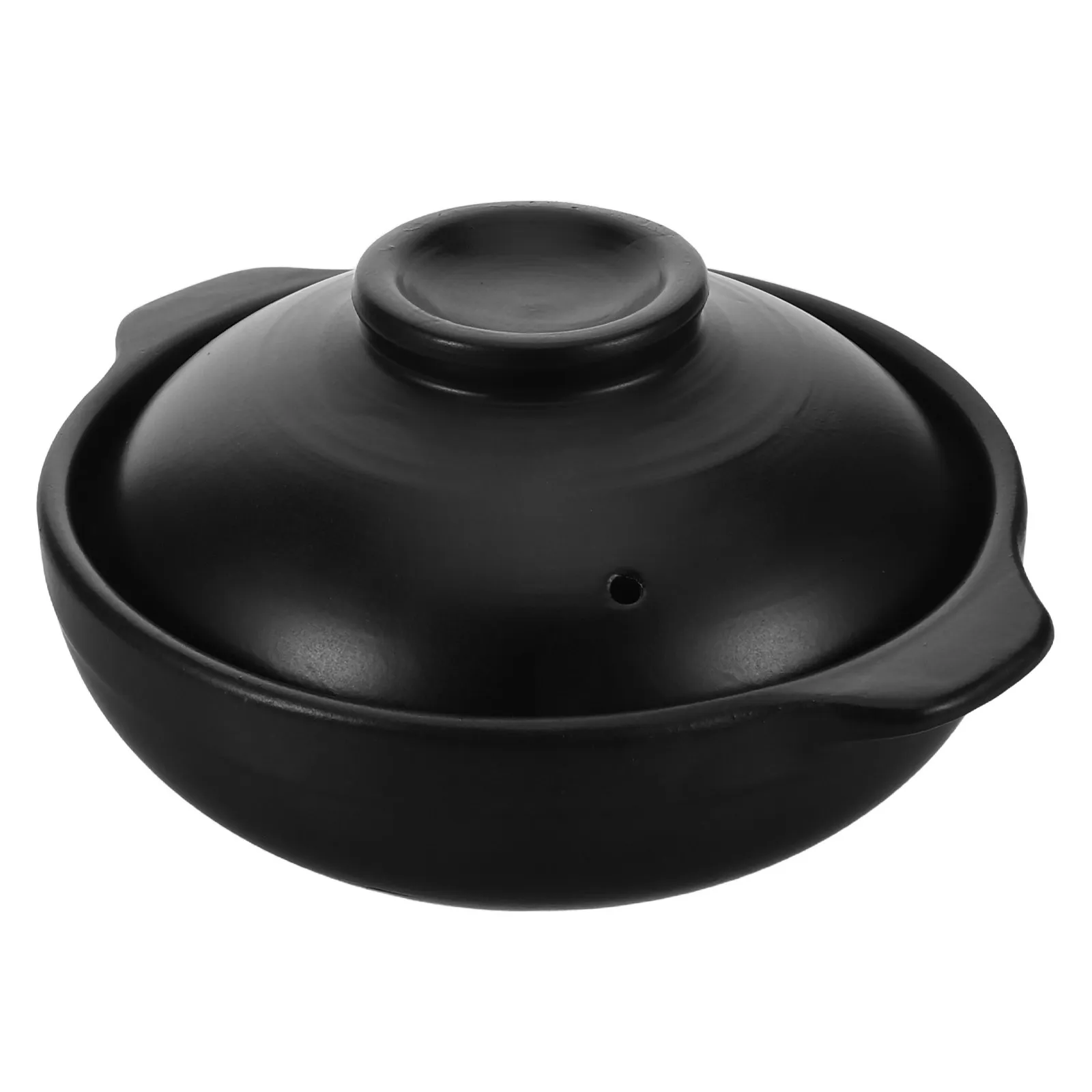 Olla de Barro para Cocinar, Cazuela de Terracota con Tapa, Olla de Piedra Coreana Tradicional para Arroz Donabe, para Comidas Familiares en la Cocina