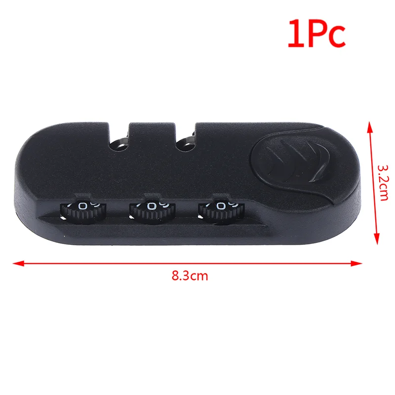 1Pc Digit Combination Padlock Accessories For Bag Lock Luggage Travel Bag Code Lock.