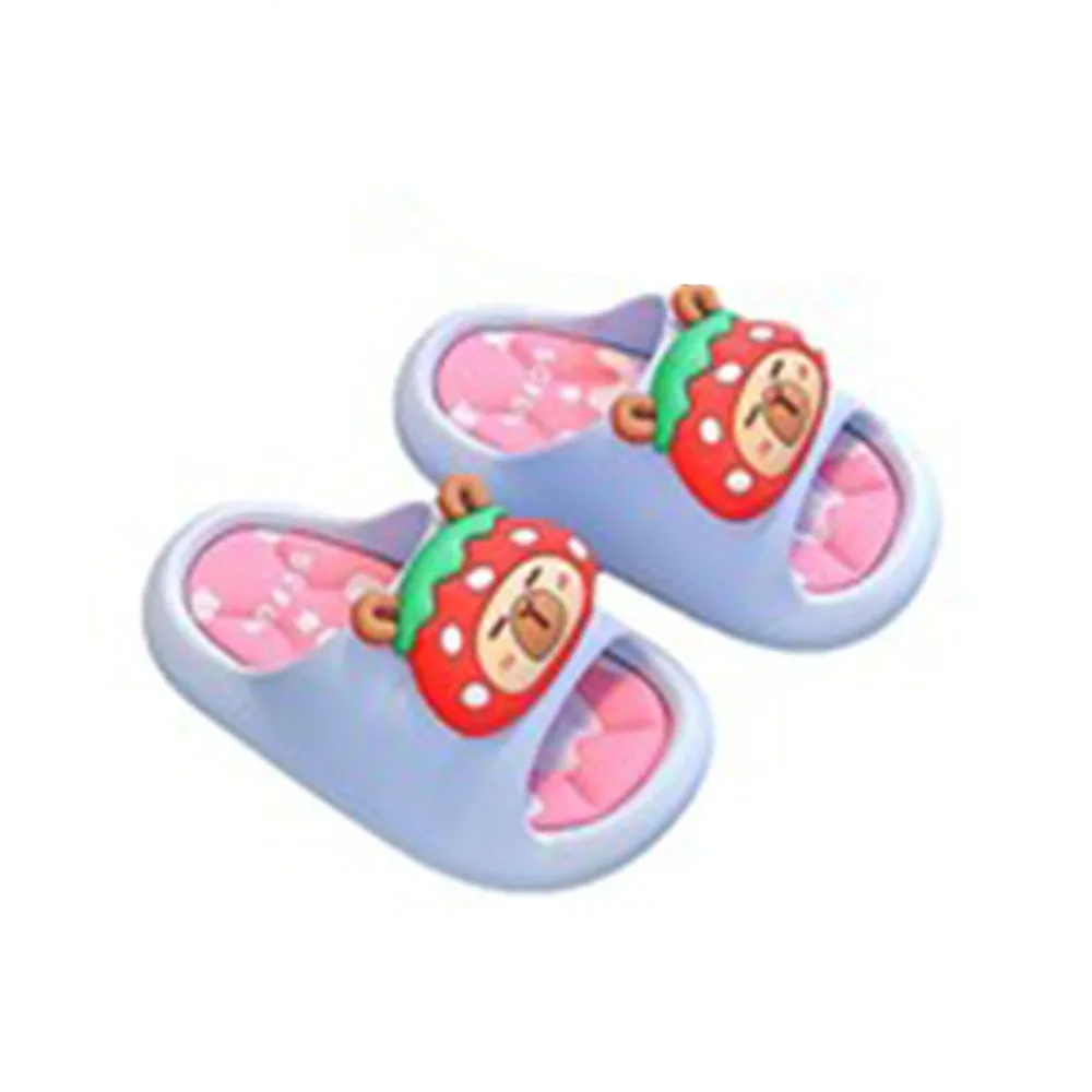 Kreative PVC Capybara Kinder Hausschuhe Anti-rutsch Weiche Cartoon Tier Hausschuhe Plattform Bequeme Kinder Hausschuhe Sommer