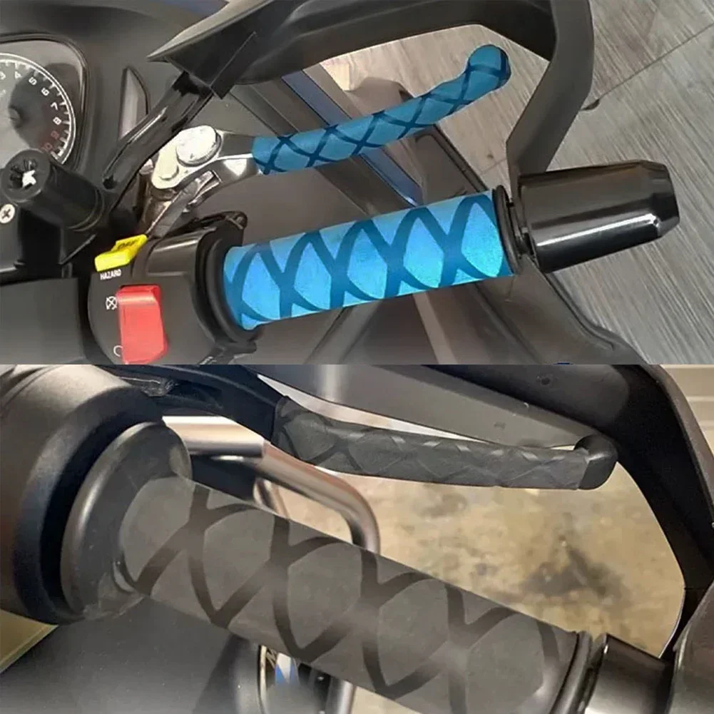 Universal Rubber Motorcycle Heat Shrinkable Grip Cover Non-Slip Handle Sleeve Handlebar Covers Brake Clutches Lever Protector
