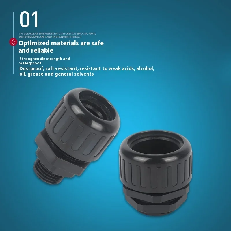 Corrugated Pipe Waterproof Joint Sealing Lock Fixing Head M12AD10 M14AD13 M20AD15.8 M22 for Durable Pipe Connection