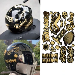 Adesivi per casco moto Refit impermeabile copertura del serbatoio del carburante per moto graffi decalcomanie per decorazioni Vintage per Arai Shoei AGV Shark