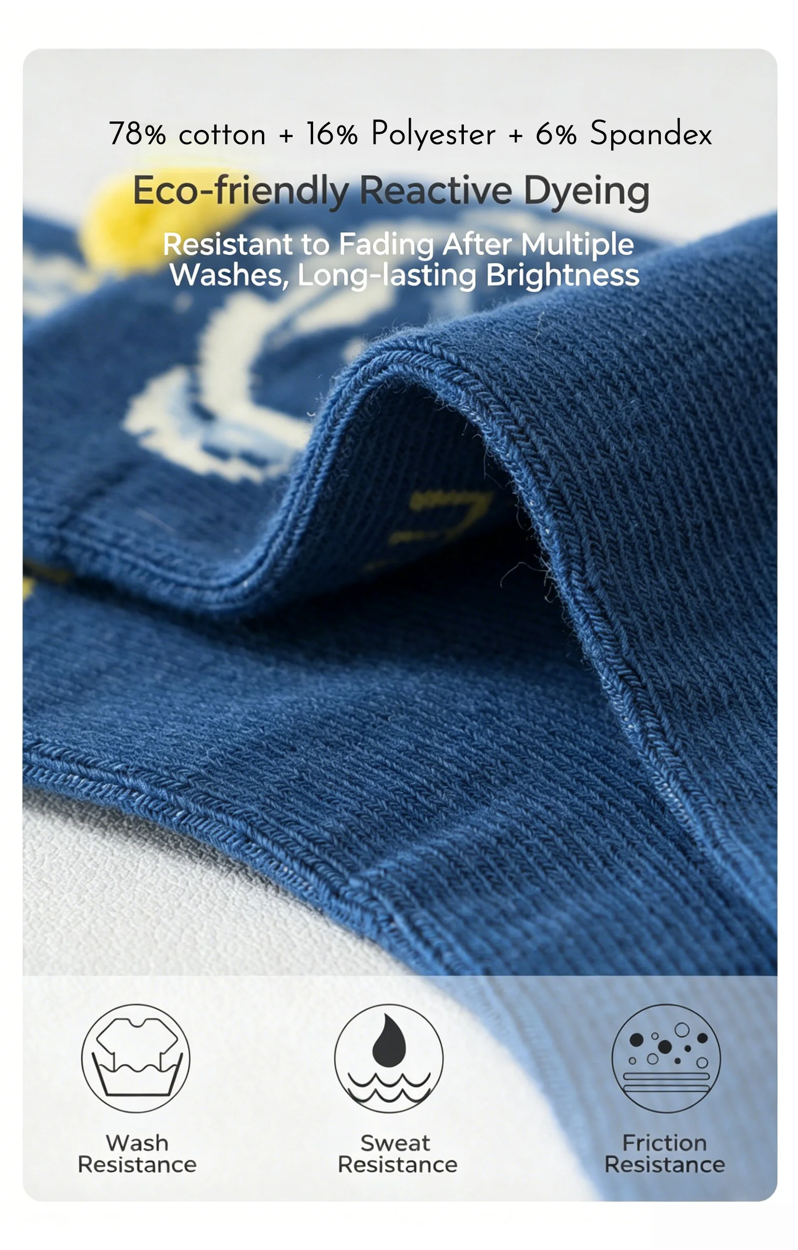 Baumwollsocken, 5 Paar, Socken für Jungen mit Cartoon-Astronauten-Motiv, Kinder-Wadensocken für Frühling und Herbst, Baby-Mädchen-Socken – Detail 5