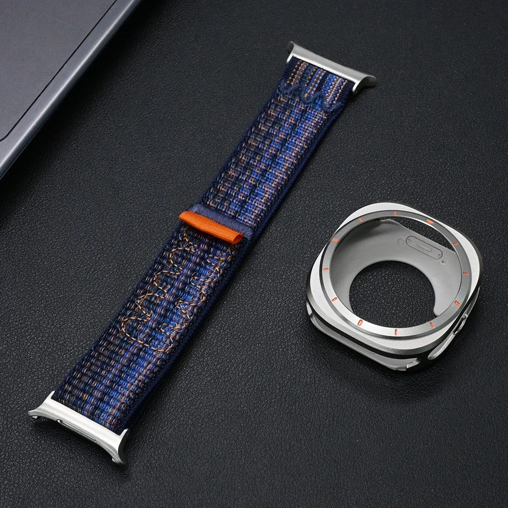 Ремешок без GAPS Trail Loop для Samsung Galaxy Band Ultra 47 мм, нейлоновый спортивный ремешок + чехол для Galaxy Ultra, замененный браслет, аксессуары