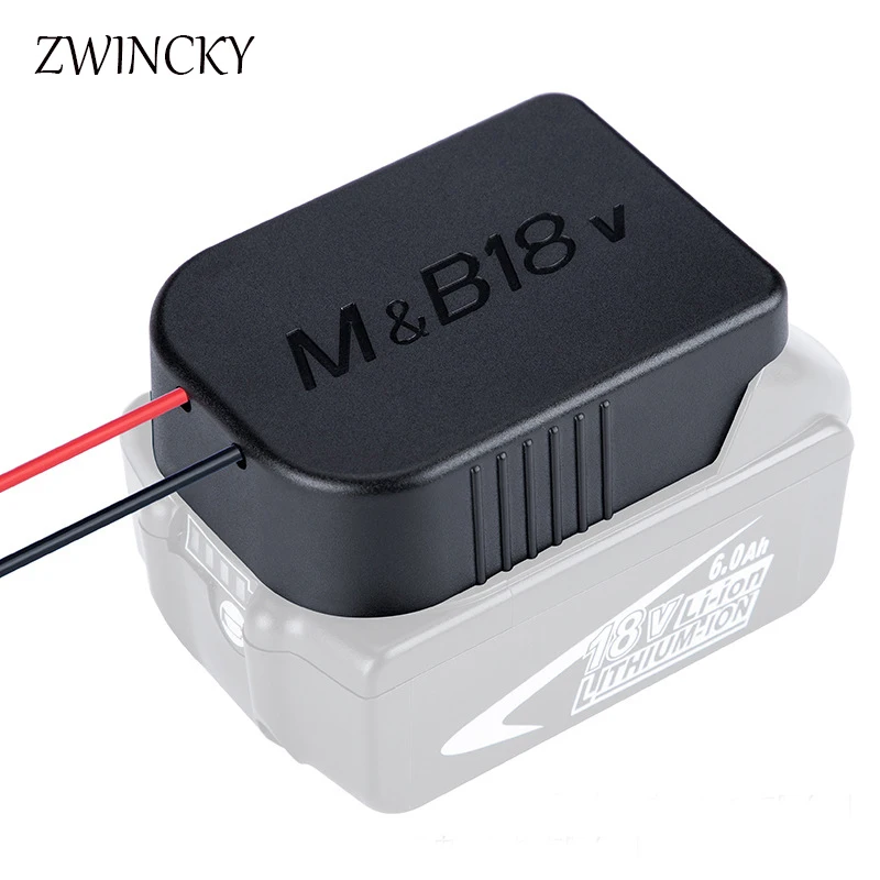 ZWINCKY Adapter złącza mocowania zasilania dla Makita dla Bosch 18V bateria litowa z przewodem M i B18V DIY akumulator Adapter elektronarzędzia