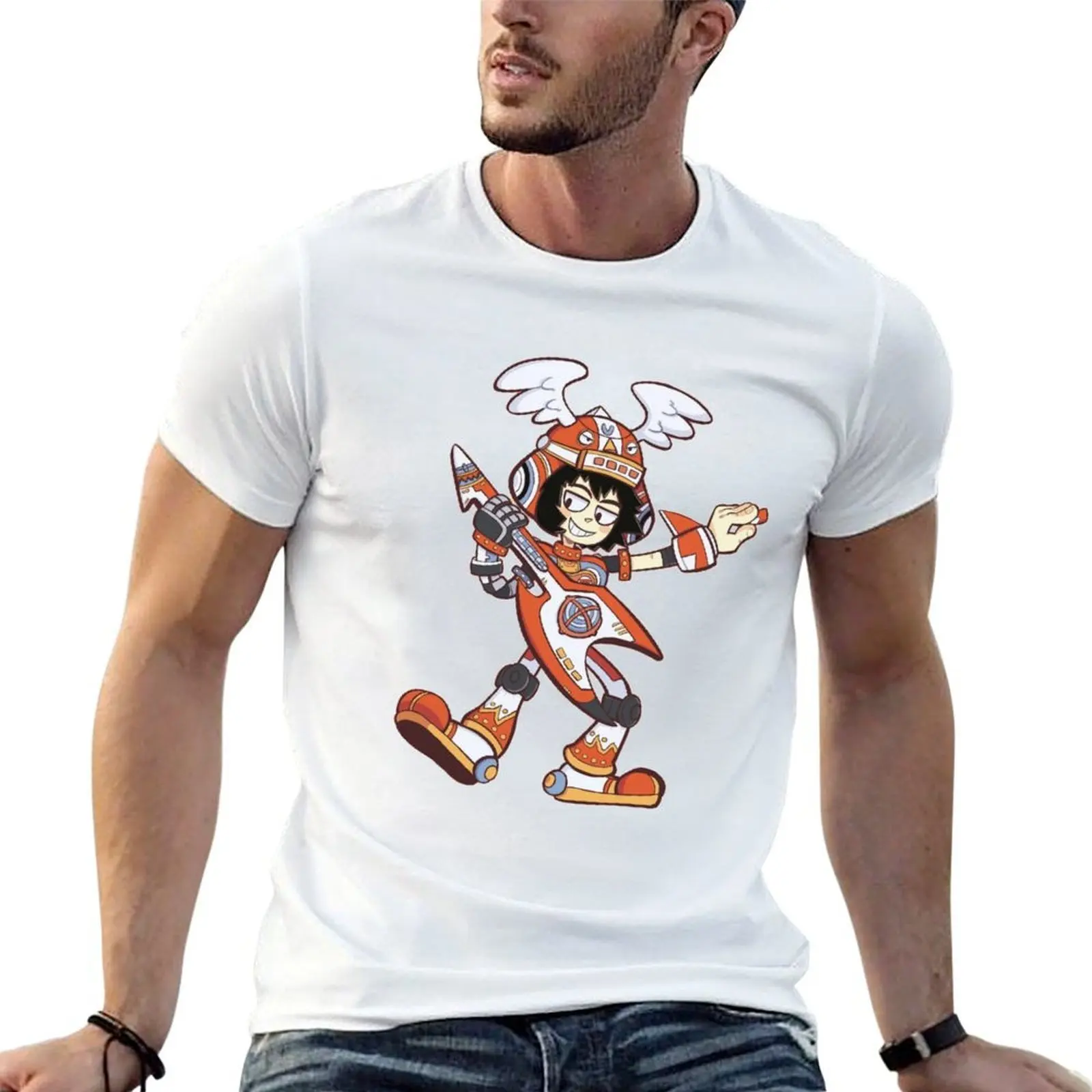 

gitaroo man T-Shirt t shirts for man graphic vintage cotton t shirts man 100% funny t shirts cotton T-Shirt
