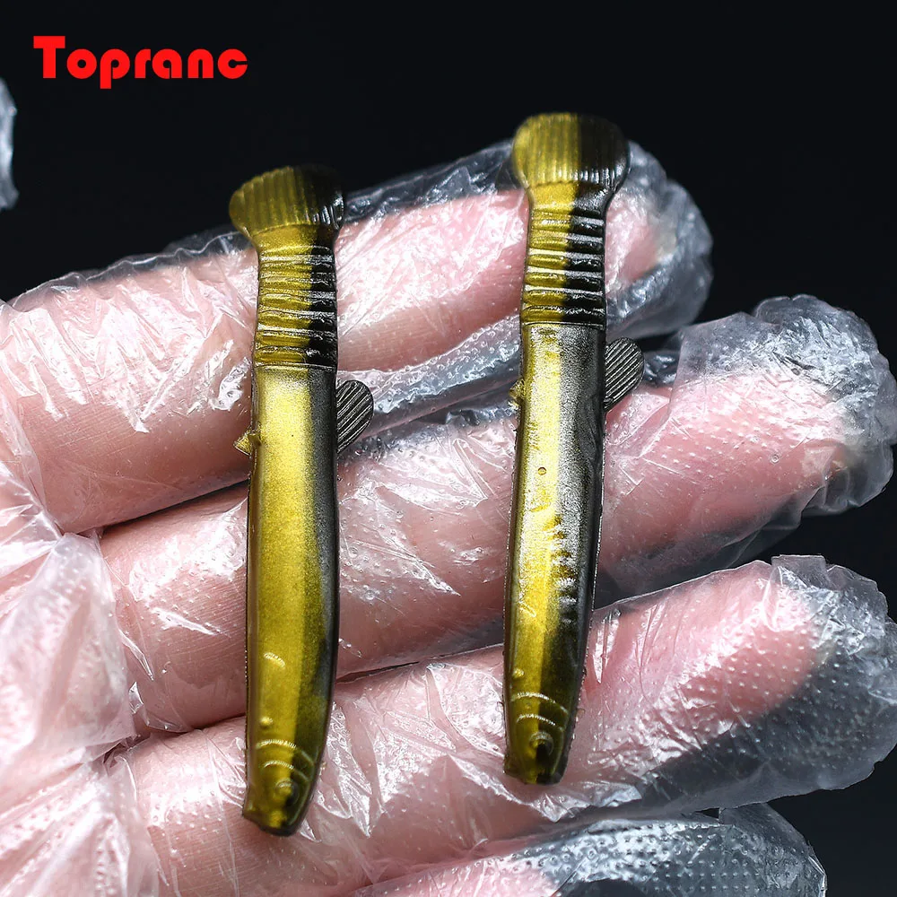 5Pcs/10Pcs Angeln Lockt Bionic Köder Simulation Schmerle Weiche Sinking Bleistift Köder Polyvinylchlorid Angeln Liefert Zubehör
