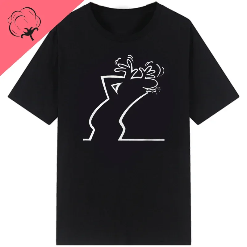 La Linea The Line Osvaldo Cavandoli TV Men Women Style Streetwear Tee Round Neck Casual Tops Happy Fashion Camisetas