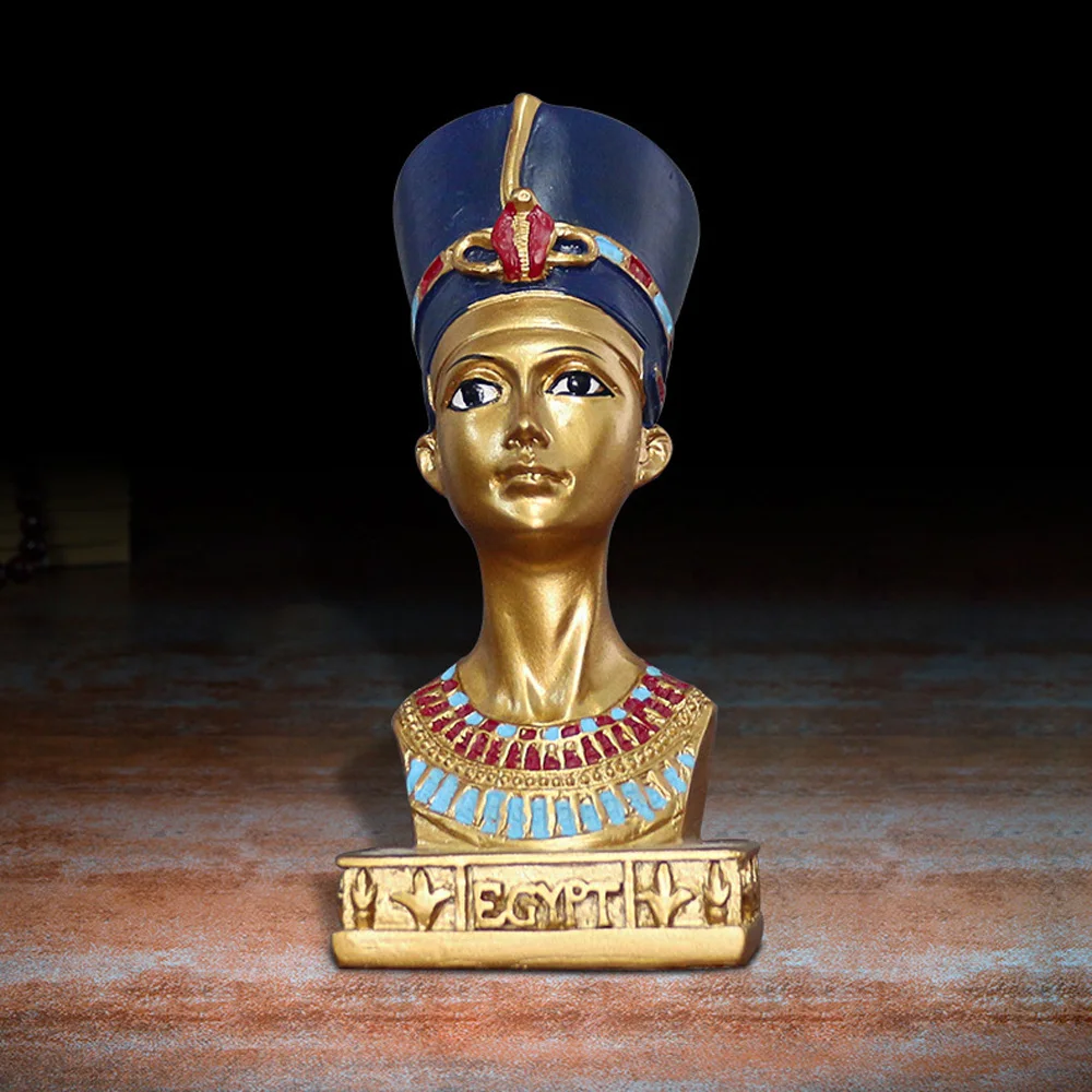 Famous People Statue Ancient Egypt Queen Nefertiti BC1370-BC1330 Figure Model Toy Gift