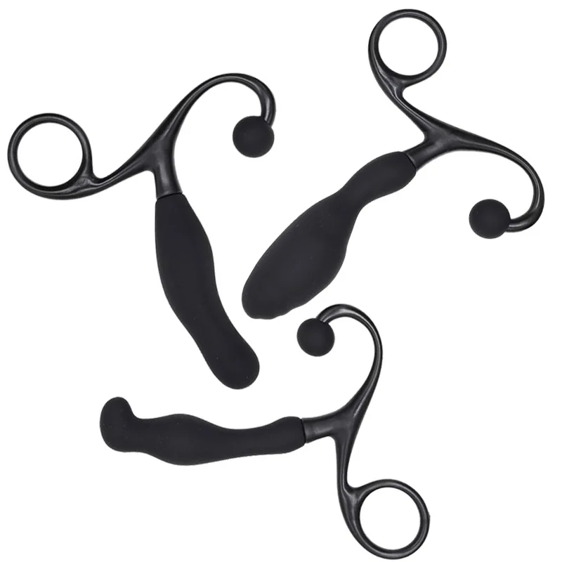 Ergonomic G-Curve Geometry Hook With Secure Finger Ring Handle Soft Silicone Butt Plug Anal Sex Toys For Men Women Pro