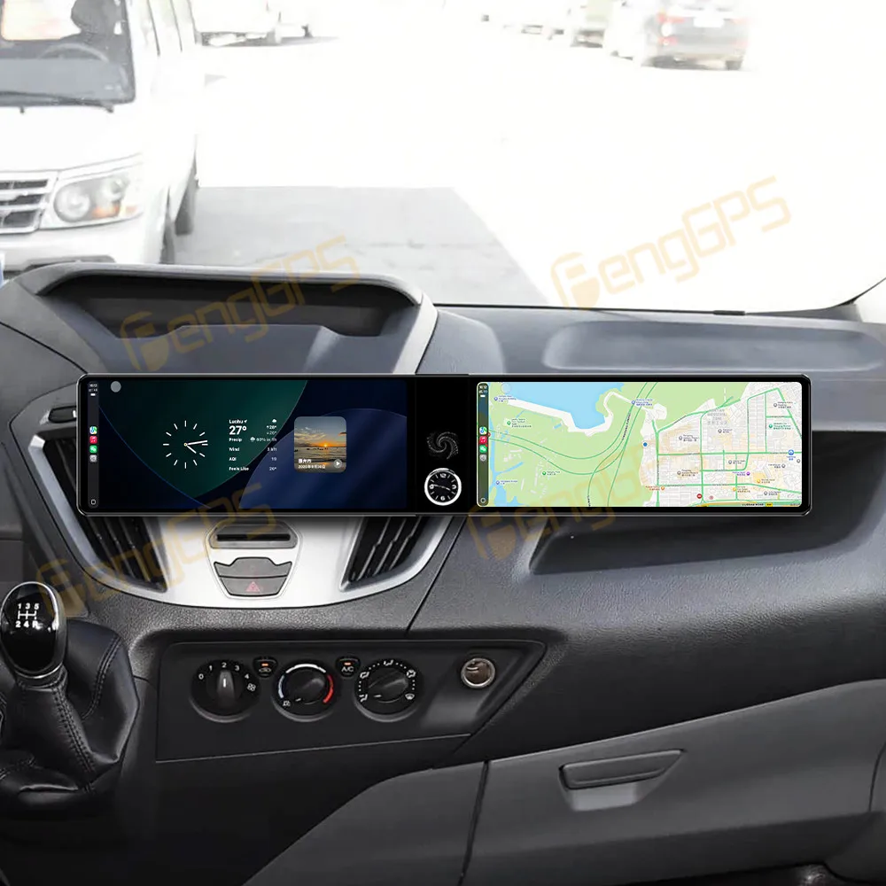 Car Accessories Radio For Ford Transit Custom 2012-2017 Android Auto GPS Navigation Multimedia Stereo Receiver Head Unit