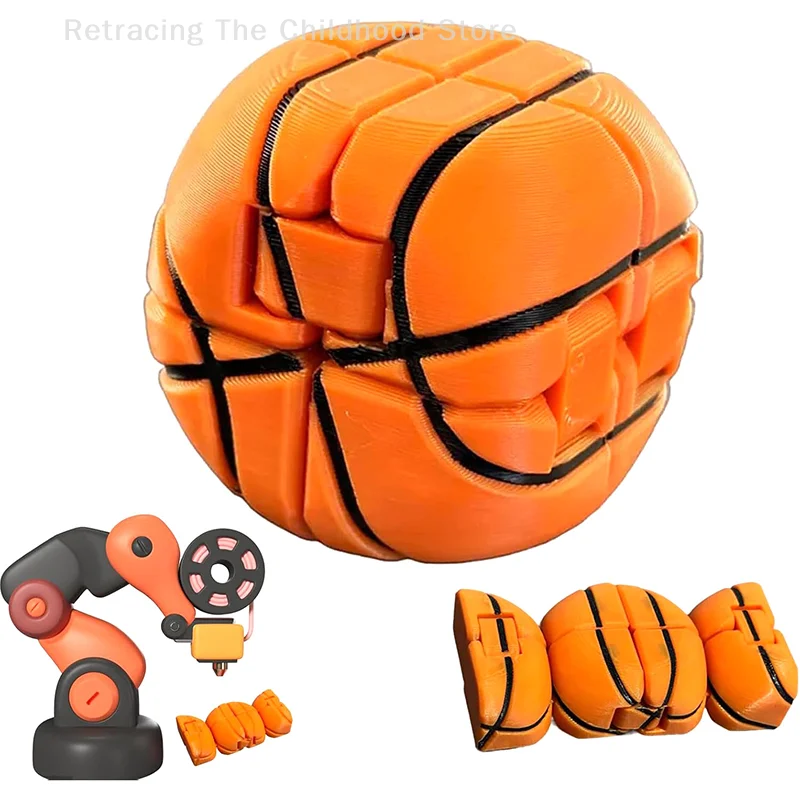 

Маленькая игрушка для баскетбола с 3D-печатью, компактный и портативный маленький баскетбольный мяч, забавный подарок для любителей баскетбола на открытом воздухе