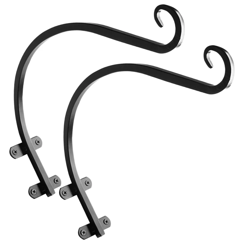 

Iron Hanging Basket Bracket for Flowerpot Lantern Durable Plant Hanger Wall Mount Handmade Garden Planter Holder Outdoor Decor