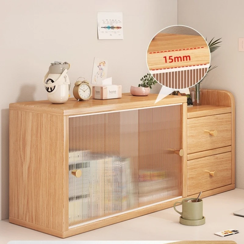Desktop Storage Shelf Makeup Organizer Layered Cabinet Perfume Box Display Rack Space Saving Durable   Raised Guardrail