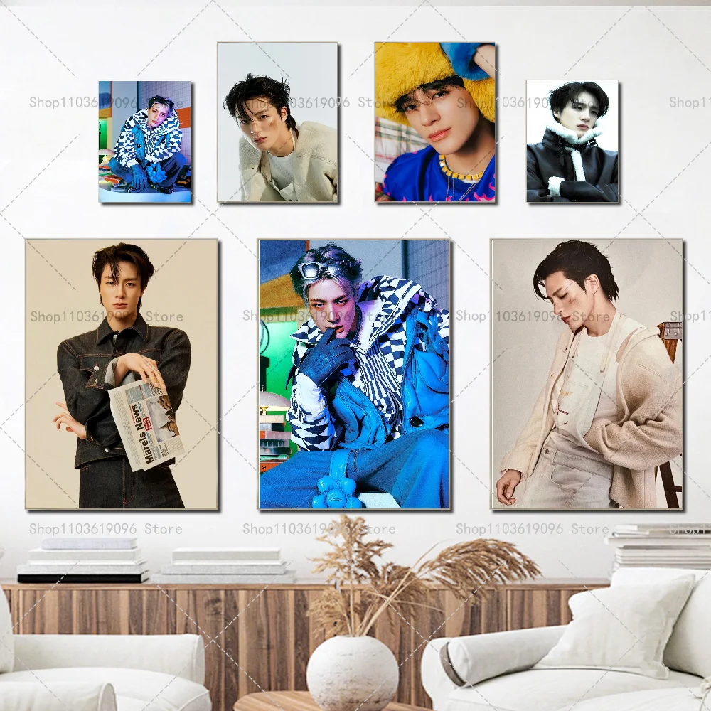 Singer L-Lee J-Jeno Poster Self-adhesive Art Waterproof Paper Sticker Coffee House Bar Room Wall Decor