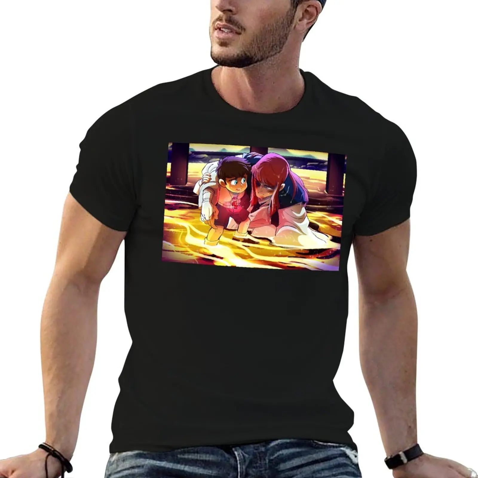 

Ronin Warriors: Good Ending for Anubis T-Shirt man t shirts graphic t shirts for man pack cotton anime t shirts oversize T-Shirt