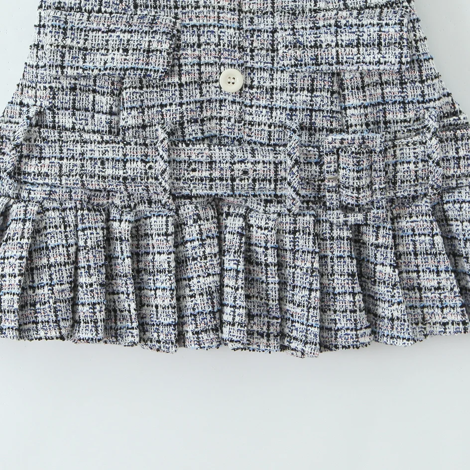 Retro Sle High Waist Knitted Dr with Detachable Waist Bule Sexy Strapl Dr for Women in Autumn New Arrival