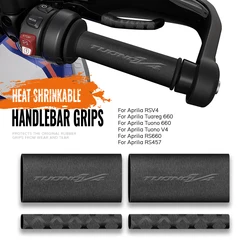 Motorcycle Heat Shrinkable Handlebar Grips For Aprilia RSV4 Tuareg 660 Tuono 660 V4 RS660 RS457 Clutch Brake Lever Cover Grip