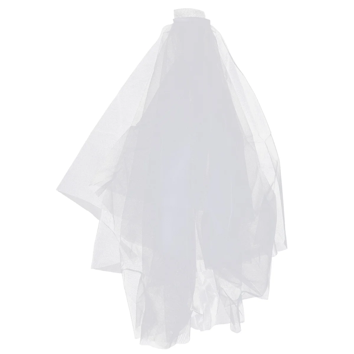 ABQR Simple Short Tulle Wedding Veils White Bridal Veil for Bride for Wedding Accessories