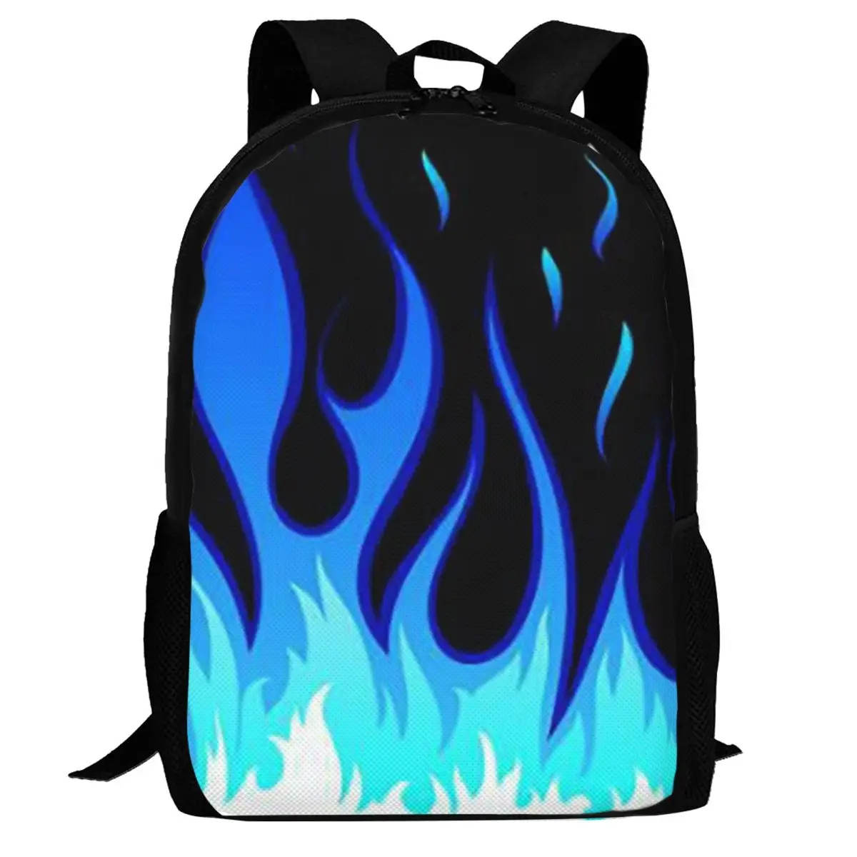 Big Fire Flames Burning Flame Backpack Daypack Large Capacity Children BookBag School Bag Shoulder Bags for Men Women