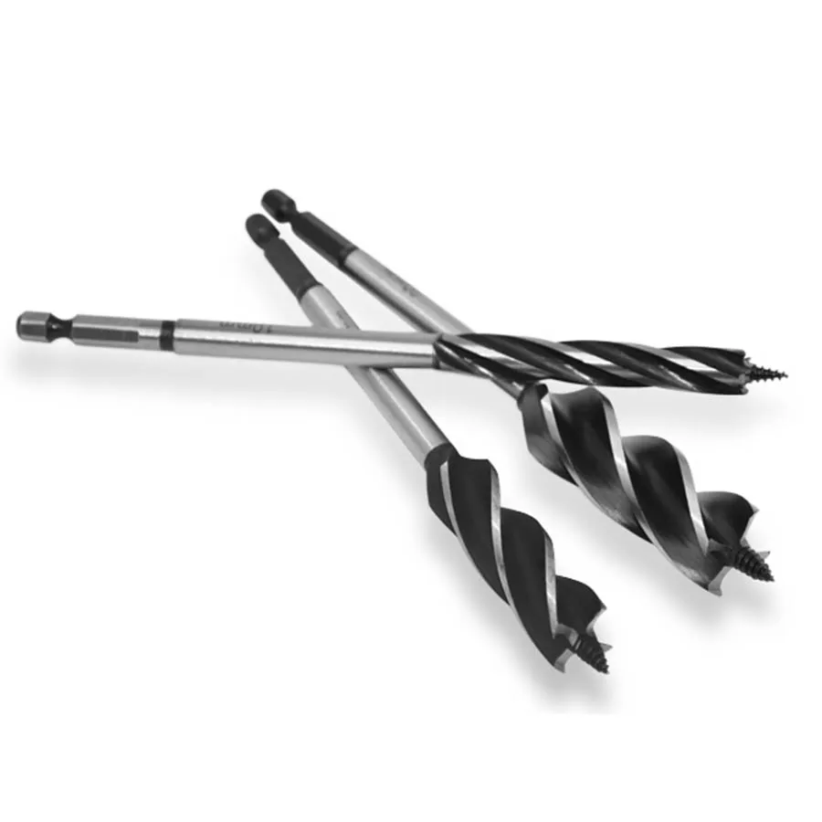 10-35Mm Gỗ Xoắn Bộ Mũi Khoan Dài 4 Khe Cắm 6.35Mm Vít Carbide Mũi Khoan Lỗ thấy Cho Cửa Gỗ Làm Khe Dụng Cụ