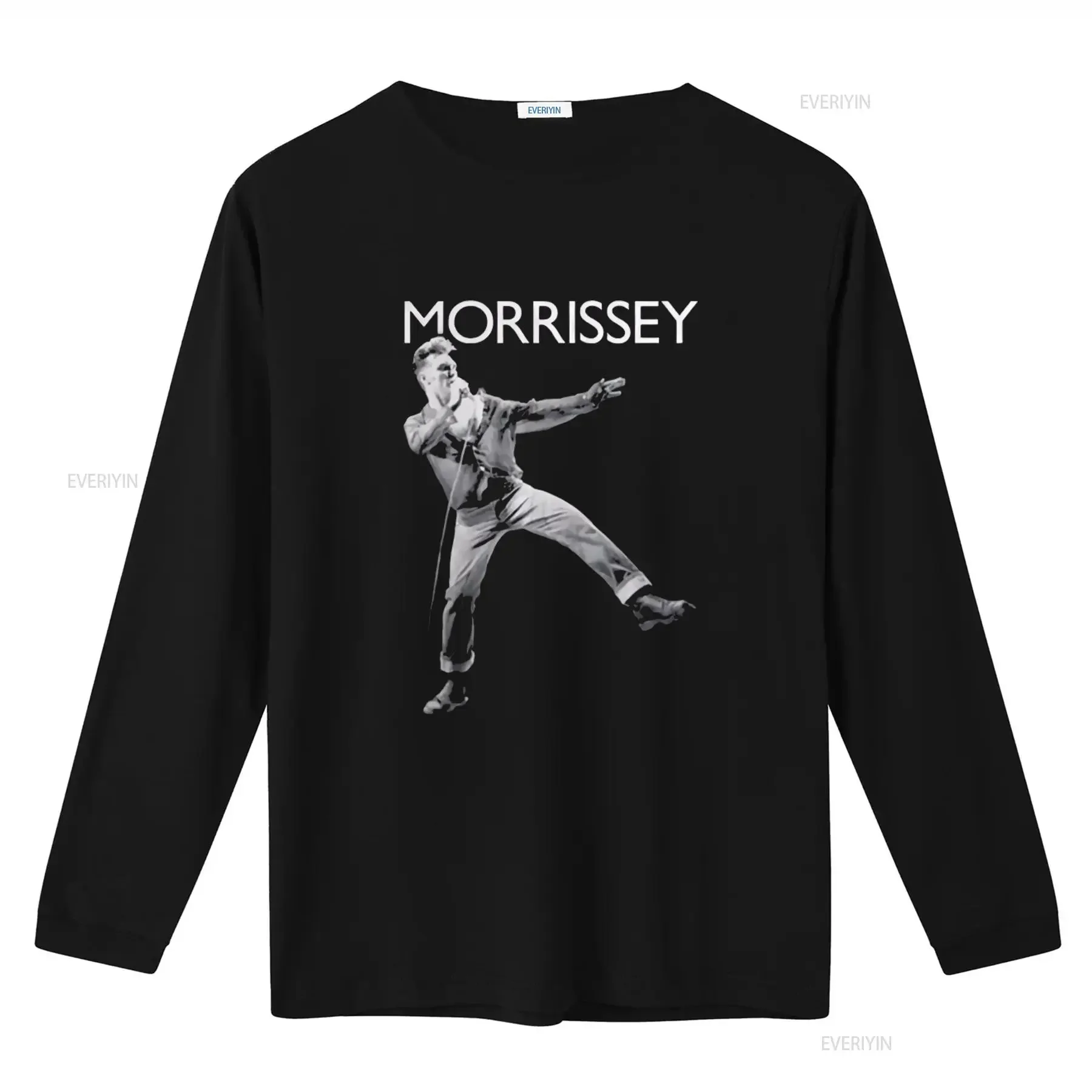 MORRISSEY KICK BLACK T Shirt Small Rock Star Print Casual vintage Washed Soft designer clothes Comfortable Unisex Breathable