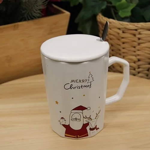 Gift Is Us Christmas Festive Decorations Special Porcelain Cup Mug With Lid