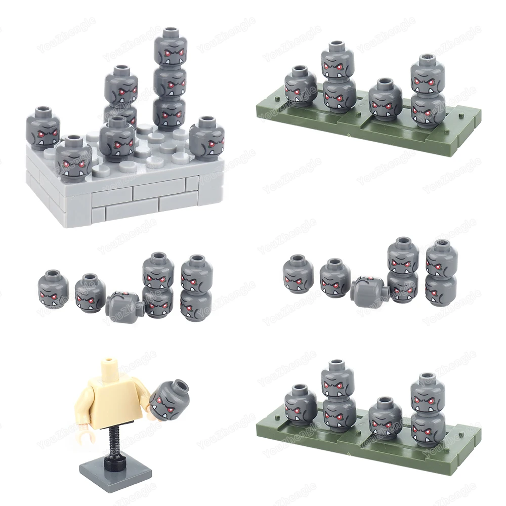 トロール牙アバターパターンビルディングブロック 3626 プリント MOC フィギュア表現マッチングパーツシーンアクセサリーモデルギフトおもちゃ