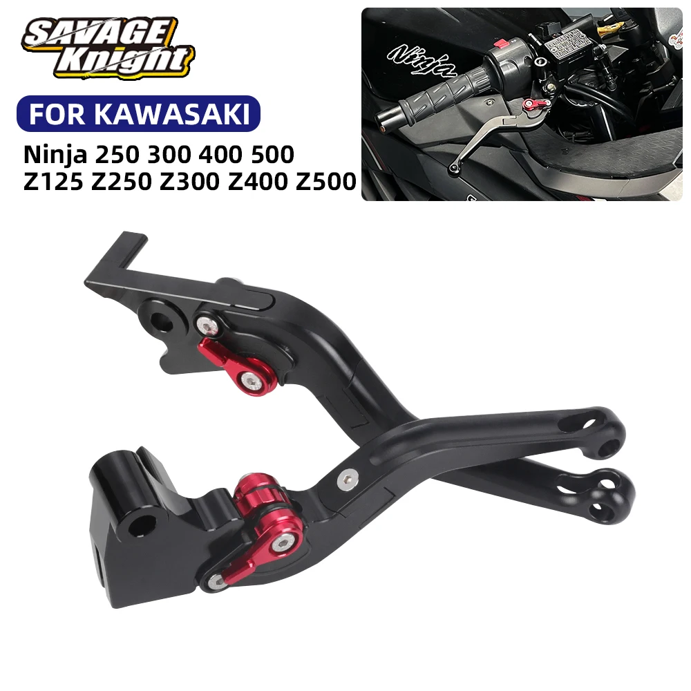 

For Kawasaki Ninja 500 400 300 250 Foldable Brake Clutch Lever Z125 Z250 Z300 Z400 Z500 VERSYS-X 300 Eliminator 450 Short Levers