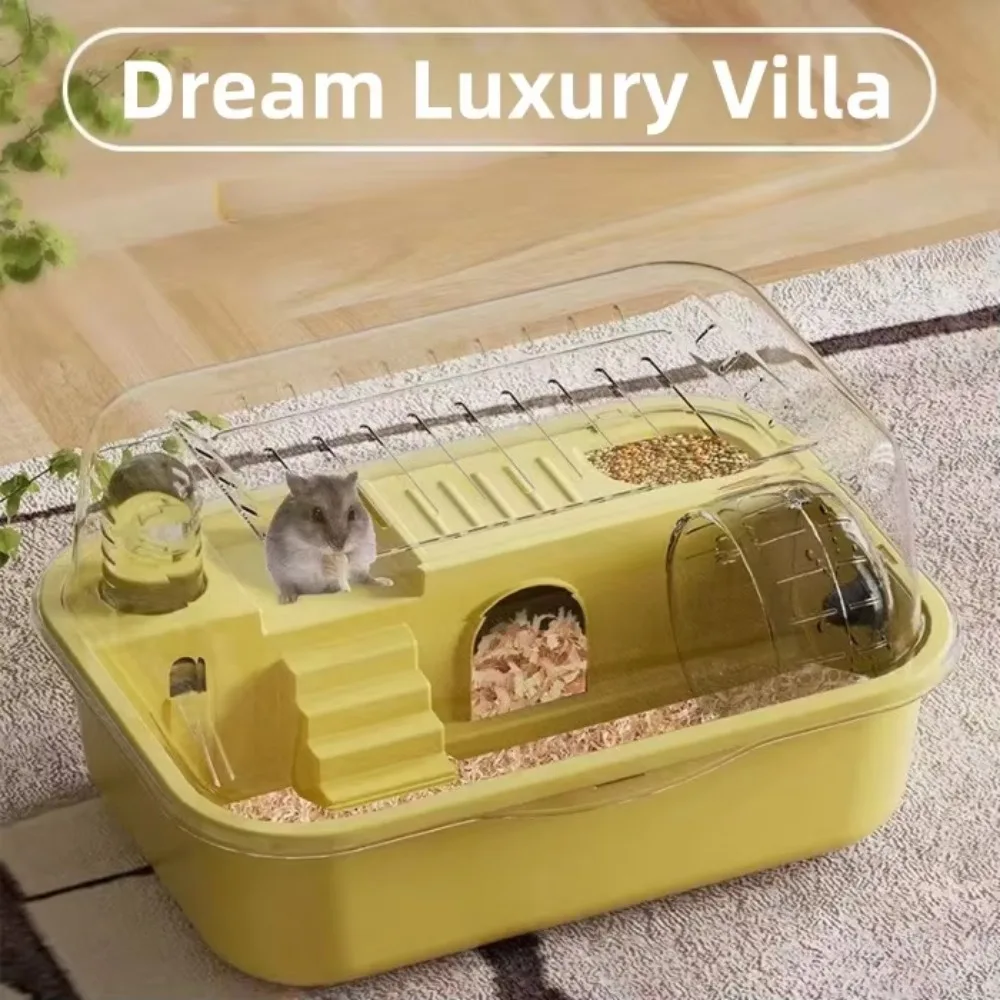 Deluxe-Hamsterkäfig aus Acryl, großer Raum, goldenes Hamsterhaus, faltbar und für den Außenbereich, Kunststofftablett, Heimtierbedarf, Box-Verpackung – Detail 39