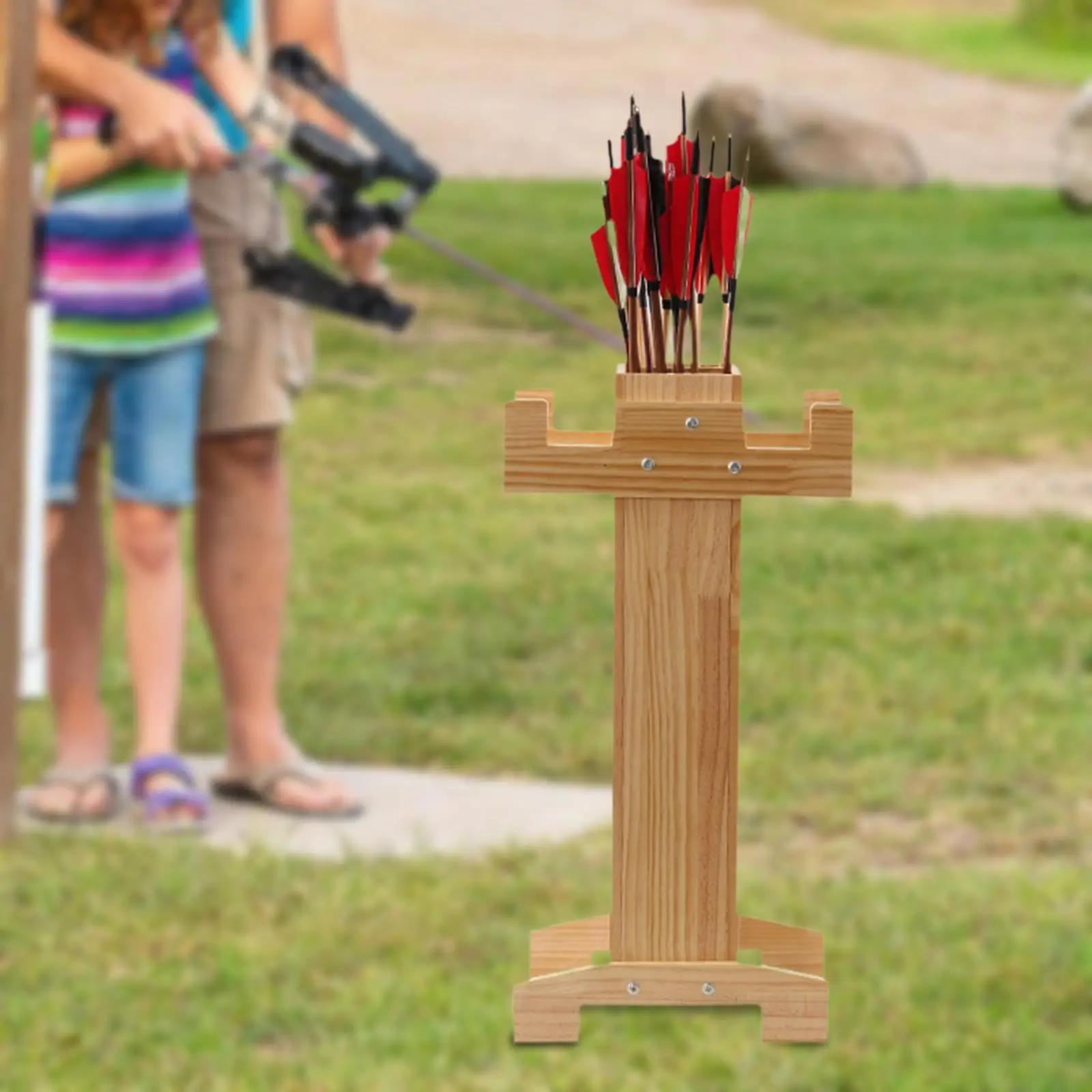 

Bow Storage Stand Lightweight Samurai Bracket Holder Equipment Wood Sturdy Versatile Quiver for Birthday Gift Office Home