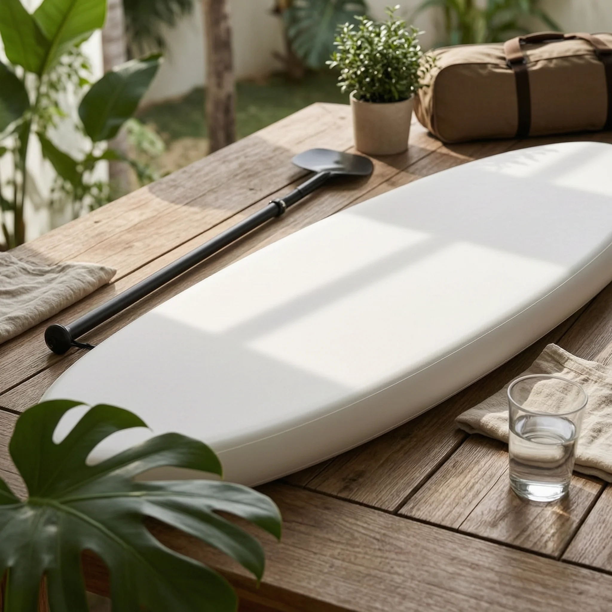 Planche de plancher rigide gonflable pour bateau avec valve pour une stabilité accrue et le lancer de la pêche