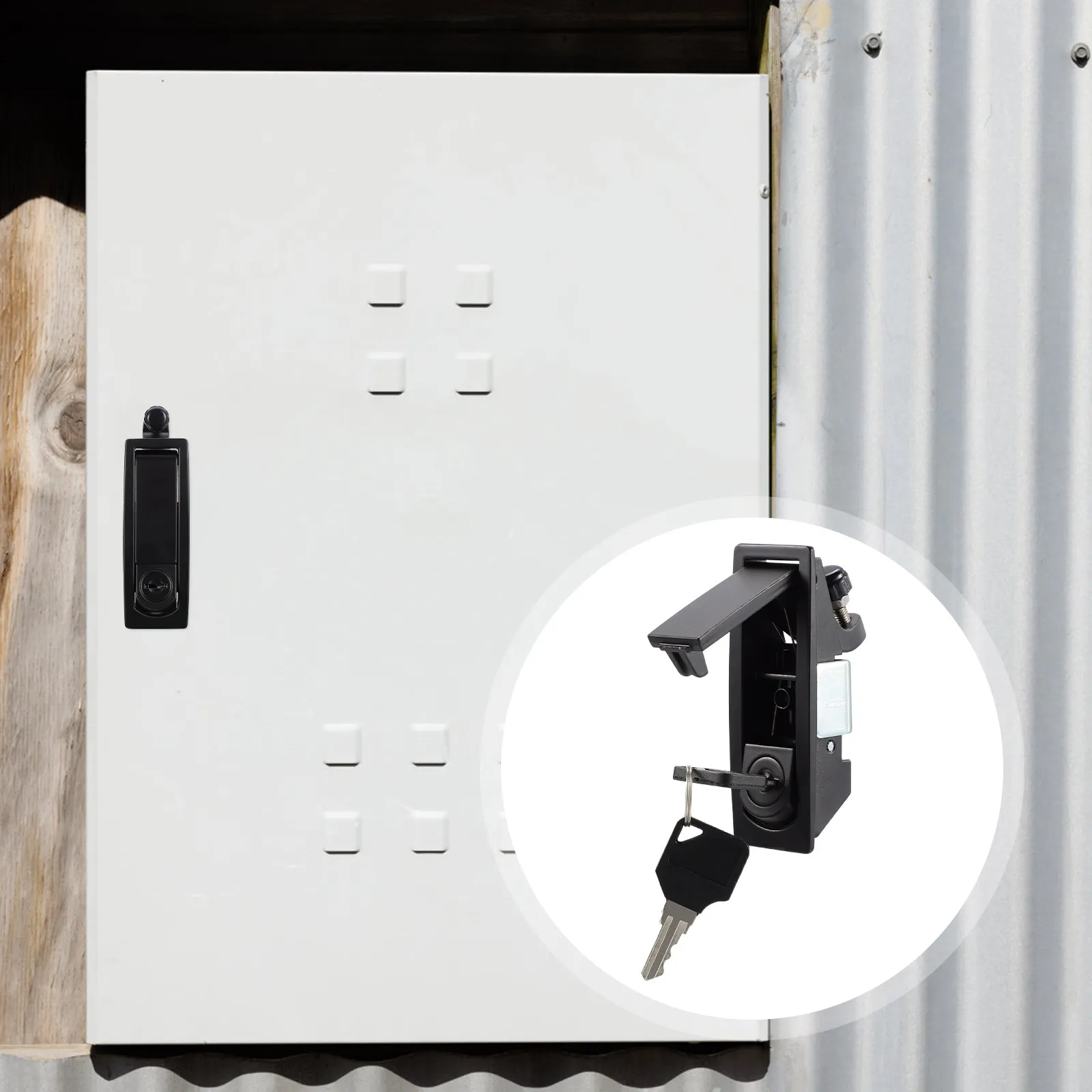 2Sets Compression Latches Lock Zinc Alloy Heavy Duty for Wooden Case Cabinet Tool Box Corrosion Resistant Hand Operated Key