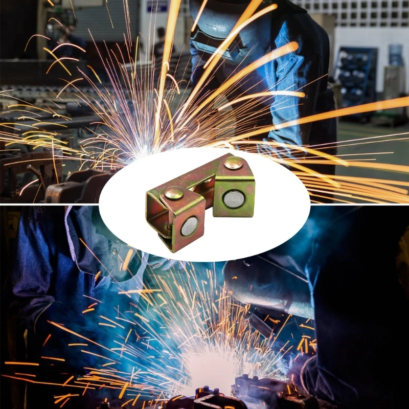 

Pack Of 4 Adjustable V Type Magnetic Welding Clamps Welding Holders For Precise Metalwork And DIY Projects