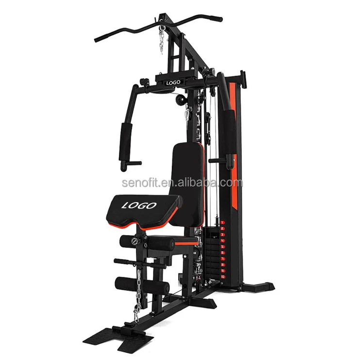 Commercial Hot Sell Single Station Home Gym Equipment Strength Training Lat Pull Down Machine Mutli Function Station with Weight