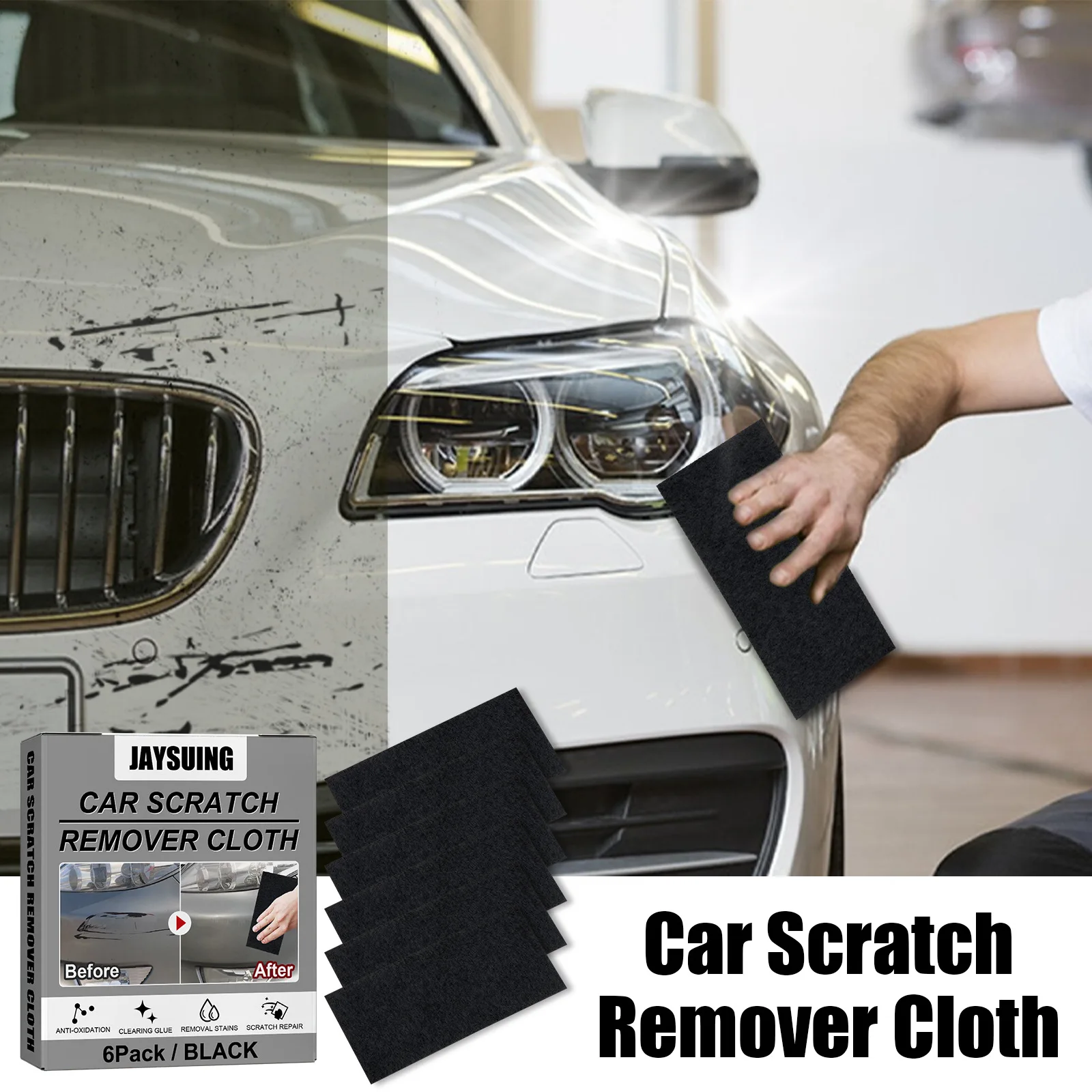 Auto Scratch Wipe Nano Glitter Cloth Car Scratch Water Damage Cleaning Scratch Care Maintenance