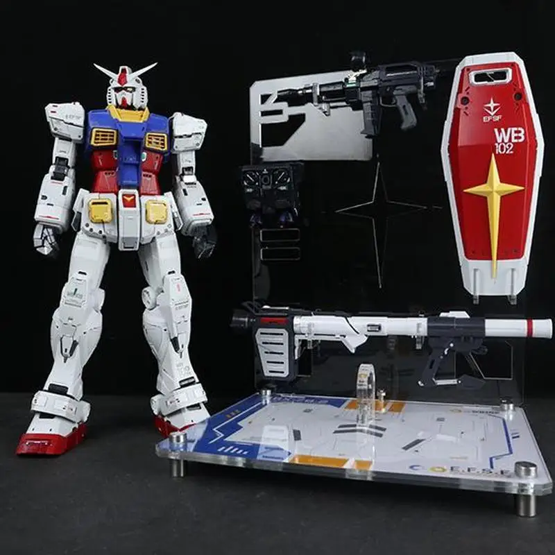 

XingChuang Studio RG/MG/PGU RX-78-2 Prototype 2.0 Model Stand Weapon Rack Display Base Action Figure Accessory Kit