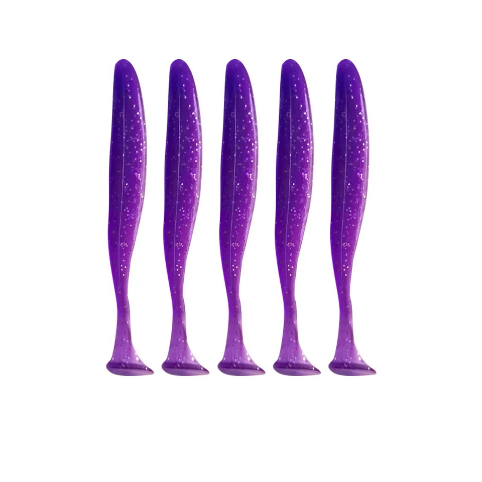 Angeln Locken 55mm 70mm 90mm T Schwanz Wurm Weichen Köder Jigging Wobbler Tackle Bass Hecht Künstliche silikon Swimbait – Detail 14