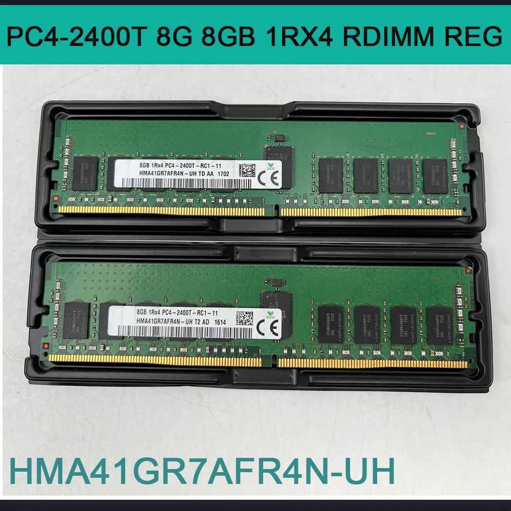 

1 шт. для SK Hynix RAM PC4-2400T 8G 8 ГБ 1RX4 RDIMM REG серверная память HMA41GR7AFR4N-UH