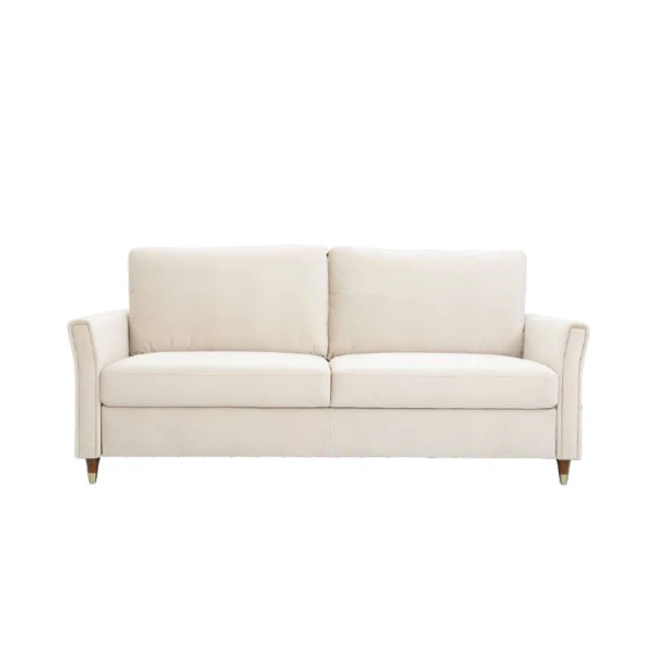 

Modern 2-Seater Sectional Sofa Durable Fabric Loveseat Couch for Small Living Spaces Cushioned and Stylish