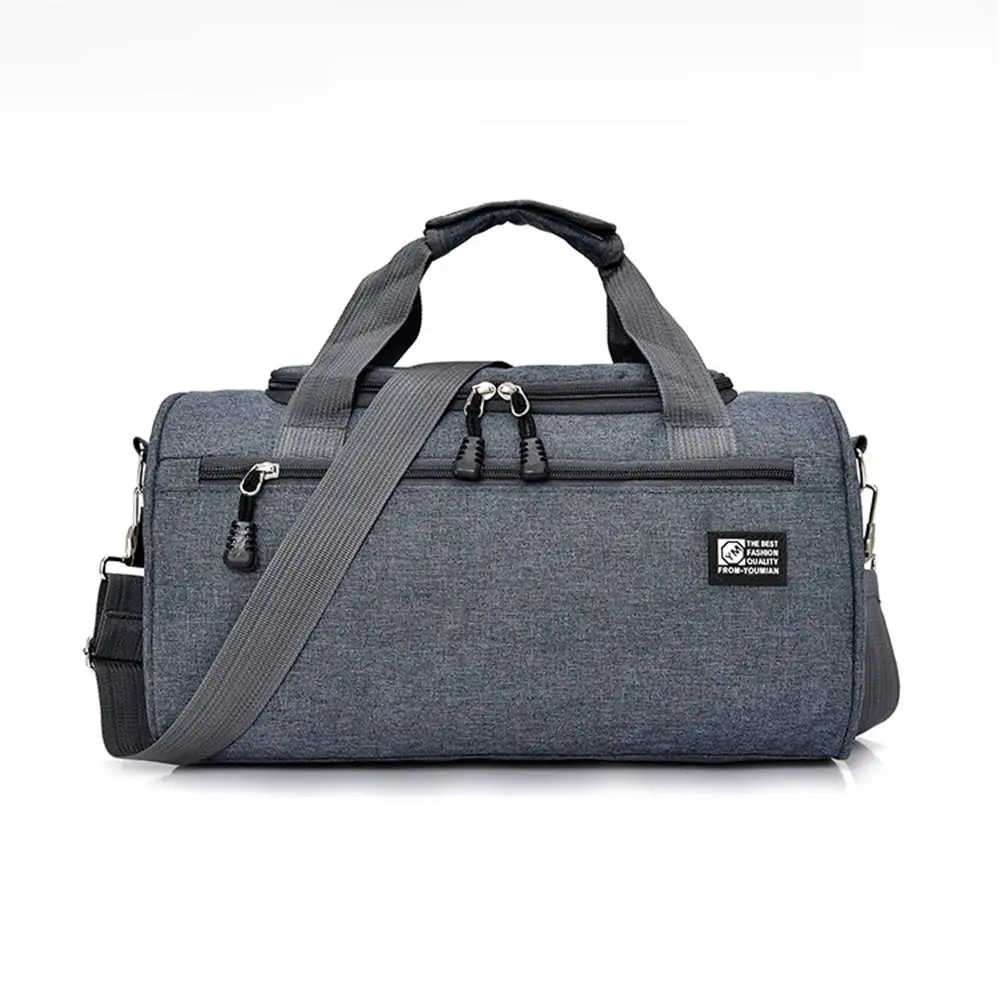 حقيبة سفر محمولة من القماش الخشن كروس مقاومة للماء للنساء حقيبة يد للياقة البدنية مقصورة أحذية متينة حقيبة أمتعة للسفر