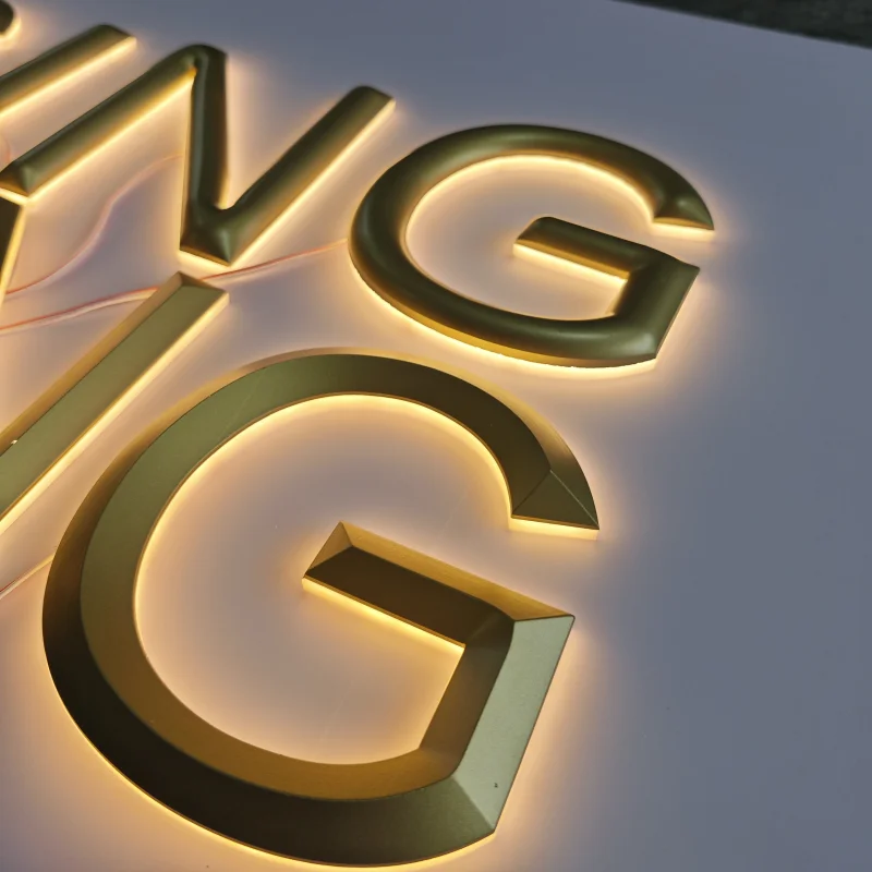 Custom Full Acrylic LED Letters, LED Shop Sign advertising business name store name signs