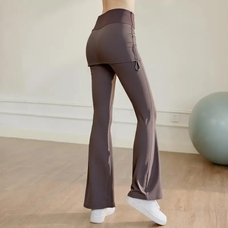 

Брюки для йоги женские, осень-зима 202, Новое поступление, утягивающие брюки для пилатеса, расклешенные брюки, подтягивающие ягодицы, леггинсы для тренировок