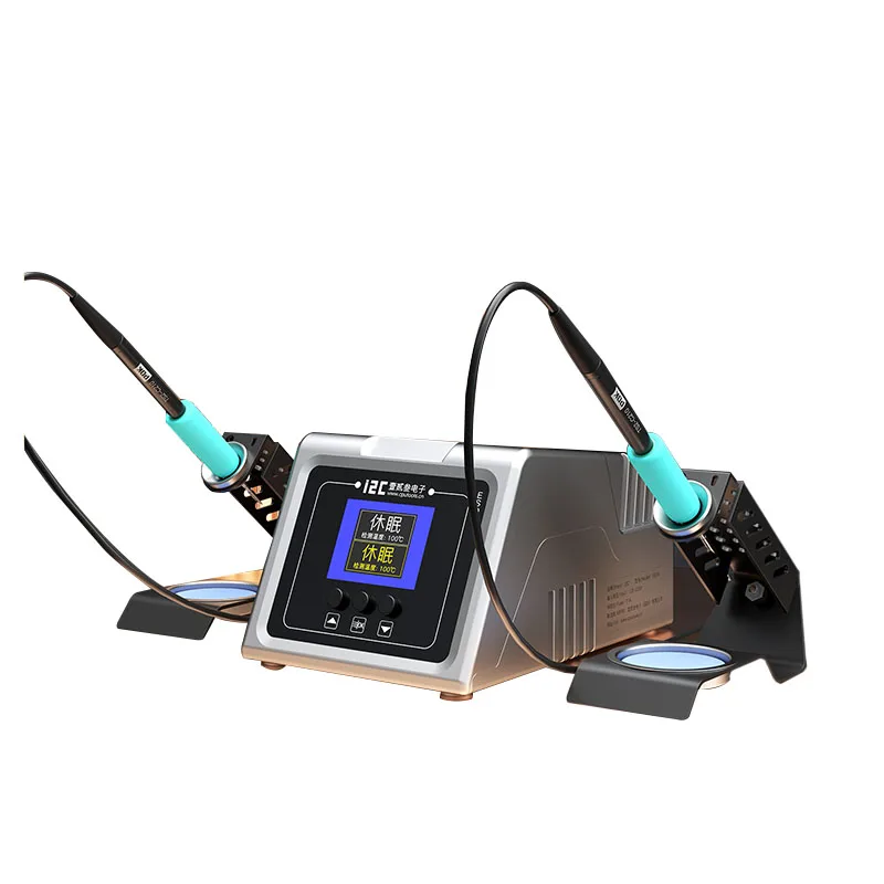 I2C ISCN สถานีเชื่อมแบบ Dual Channel C210 จับทํางานเวลาเดียวกันสําหรับโทรศัพท์มือถือ PCB การประสาน Nano การประสาน Station