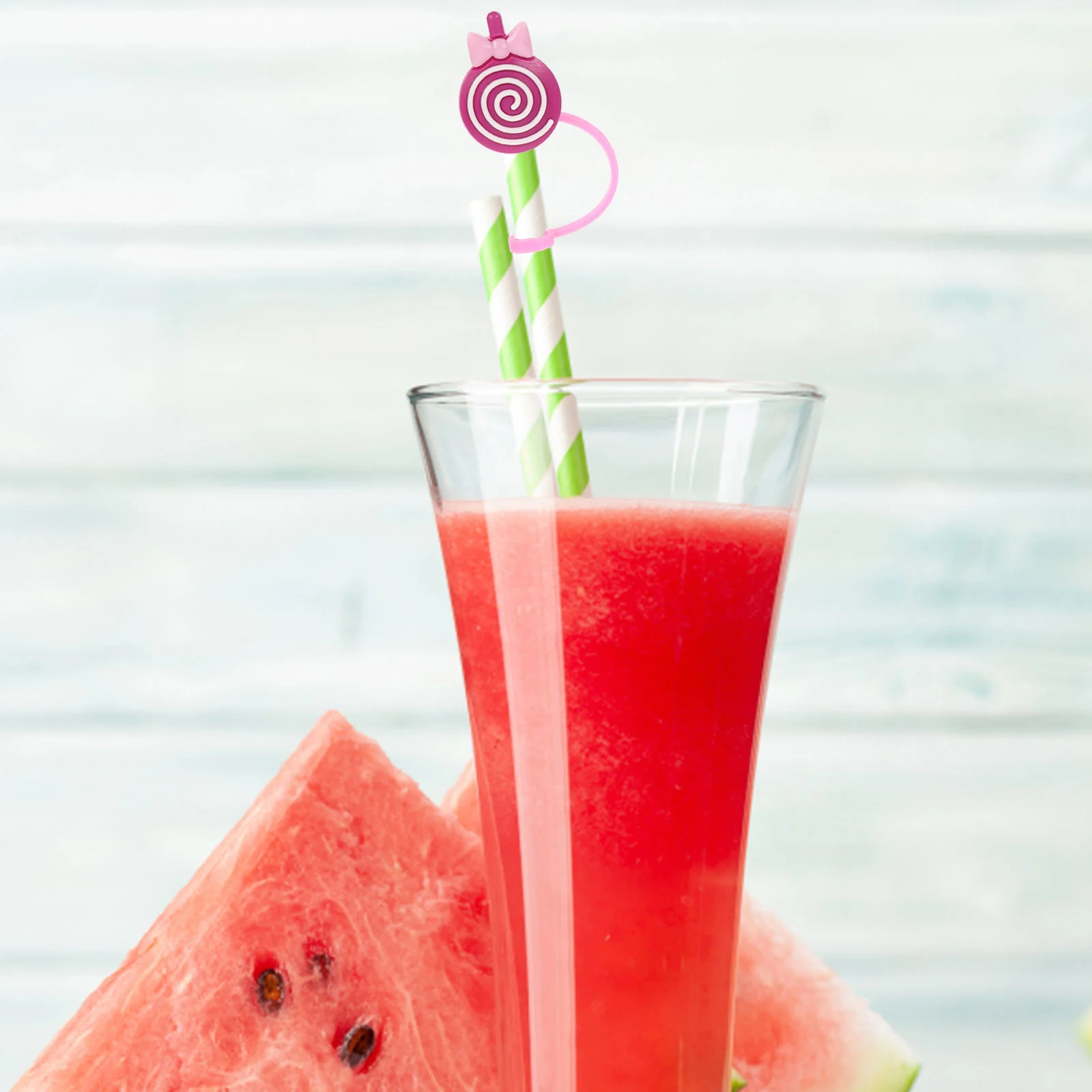 

9Pcs Silicone Straw Caps Cute Straw Covers Protective Tips for Reusable Straws Cartoon Beverage Party Decorations