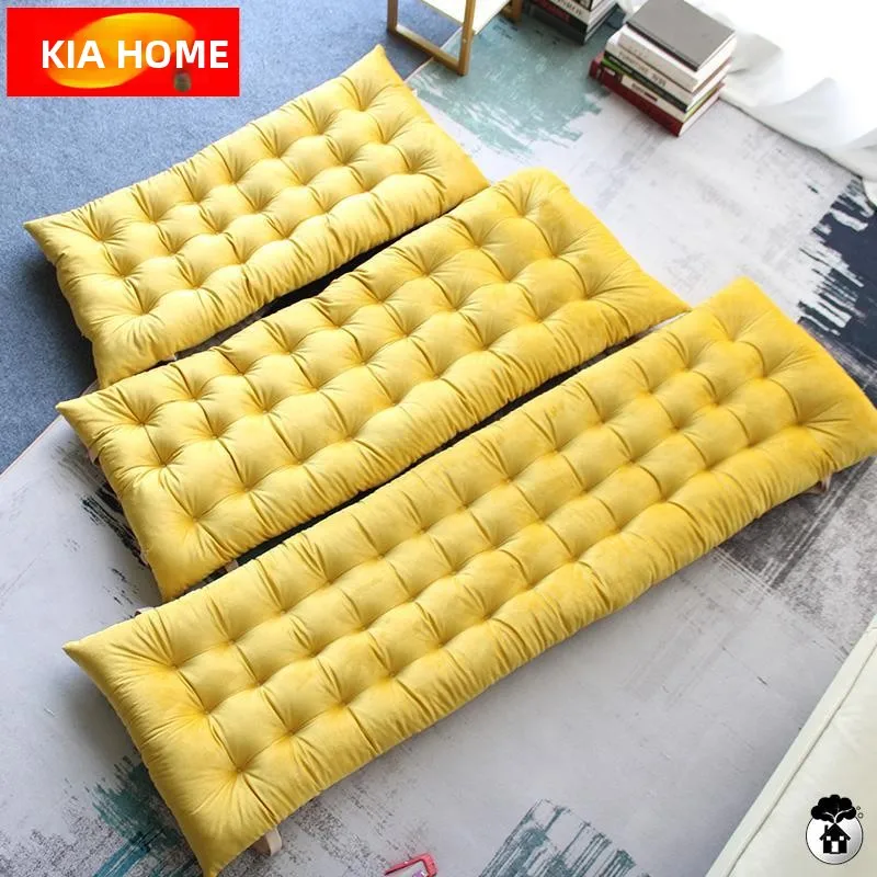 Thickened Wooden Three-Seater Swing Chair Pad Retro Style Sofa Cushion Back Support Integrated Design Universal for All Chairs