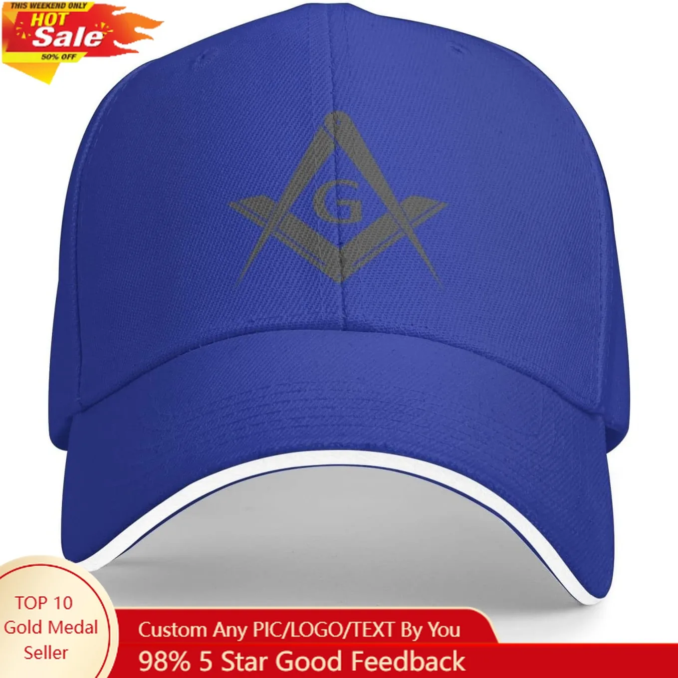 

Masonic Gifts Blue Baseball Cap Dad Hat Plain Men Women Trucker Hats