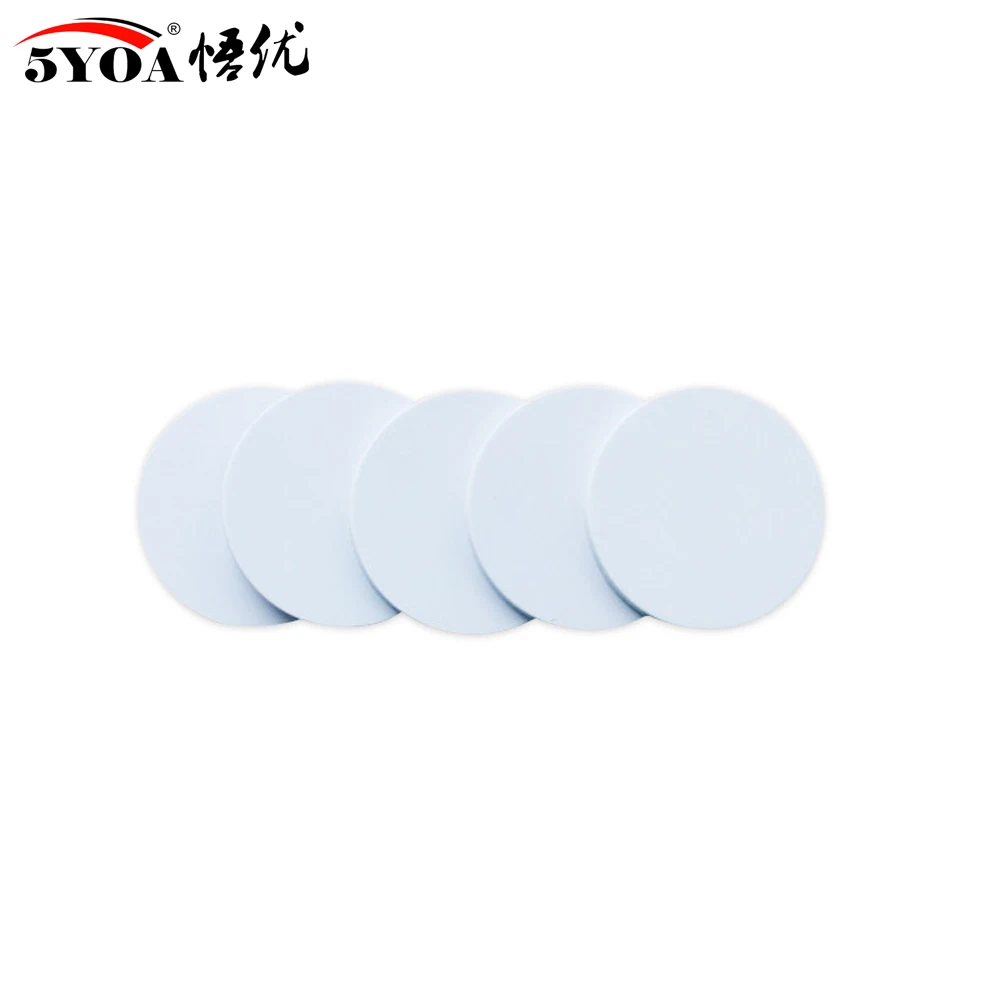 5YOA 25mm 13.56Mhz NFC Sticker Adhesive Coin Cards Tags NFC 213 NFC215 NFC216 PVC Waterproof For All NFC Phones